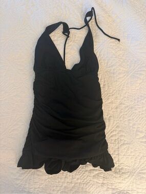 Juicy Couture Black Halter Swimdress, size XS